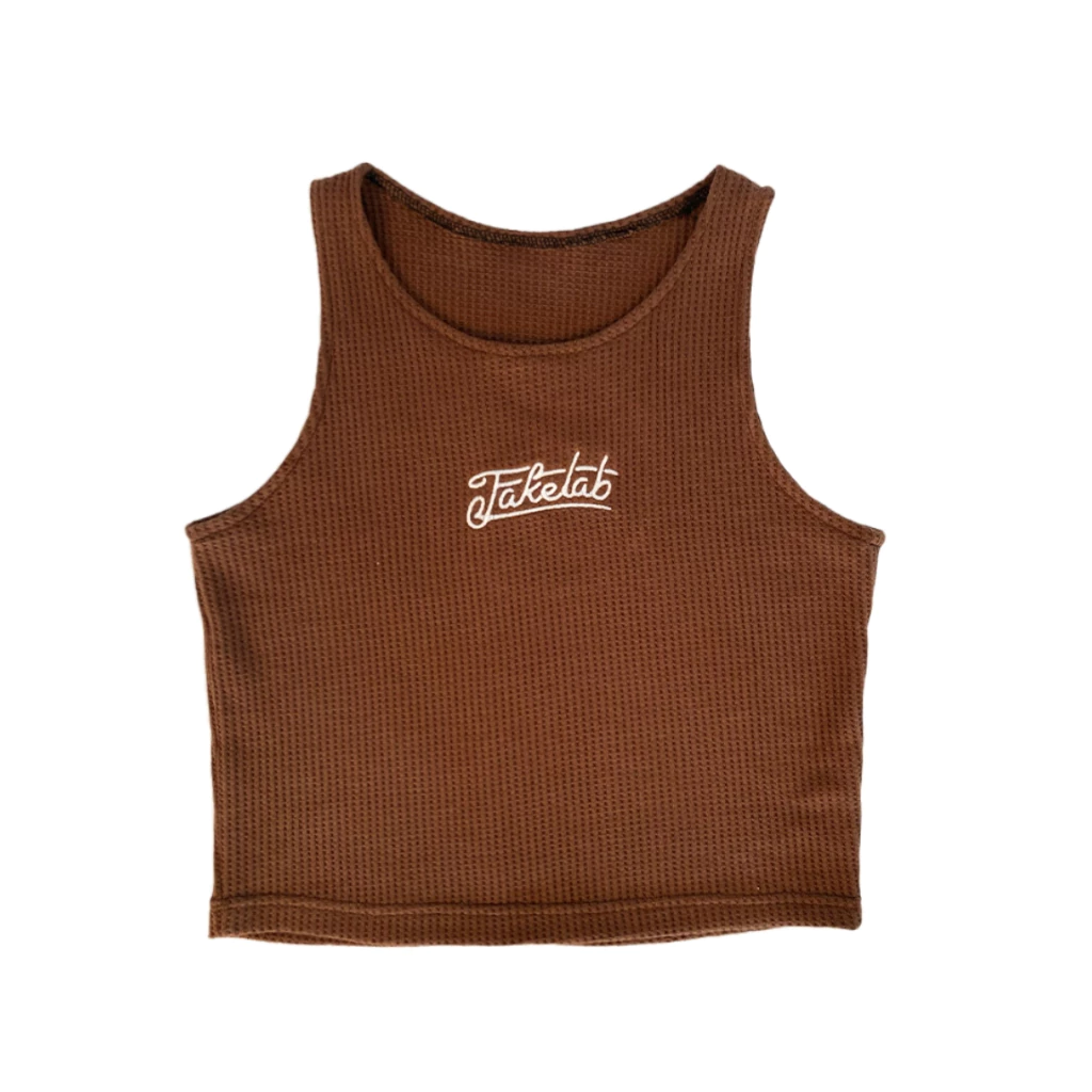 Tanktop Waffle RIB COKLAT