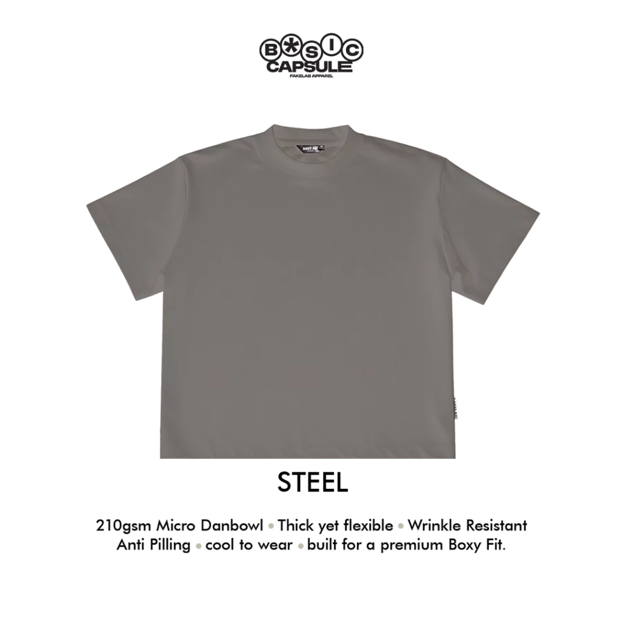  Danbowl 210 Boxy Tee STEEL