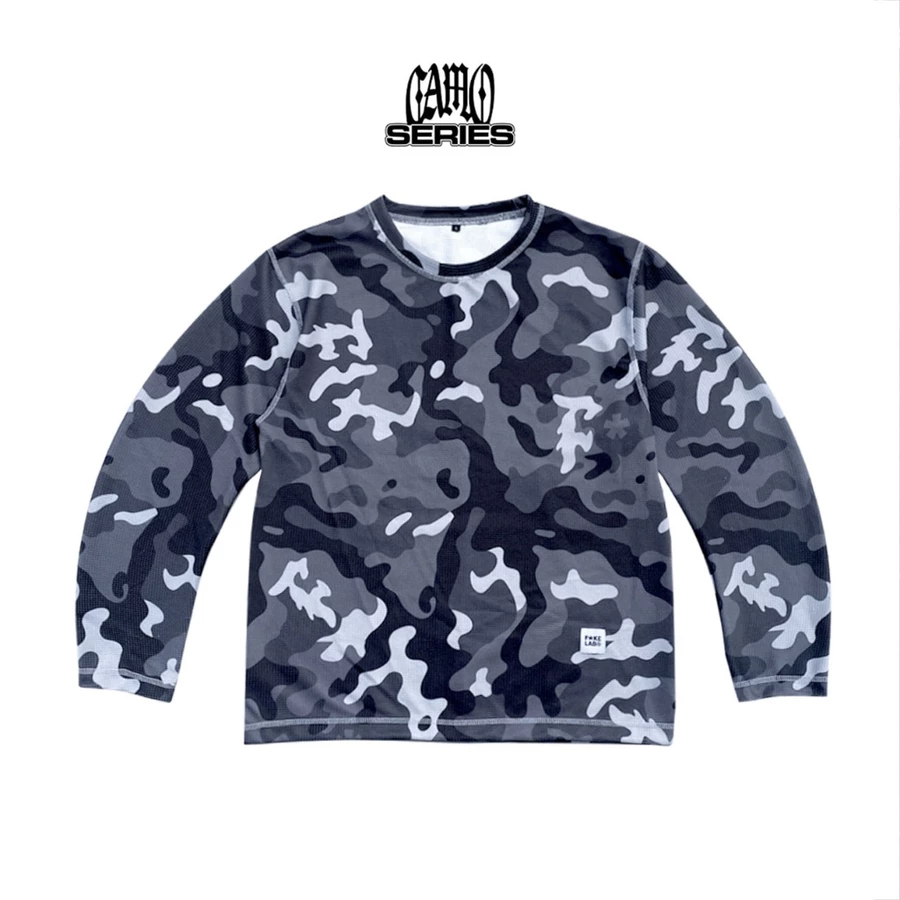 Camo Fullprint Waffle Long Sleeve