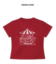 Baby tee sirkus merah cabe  
