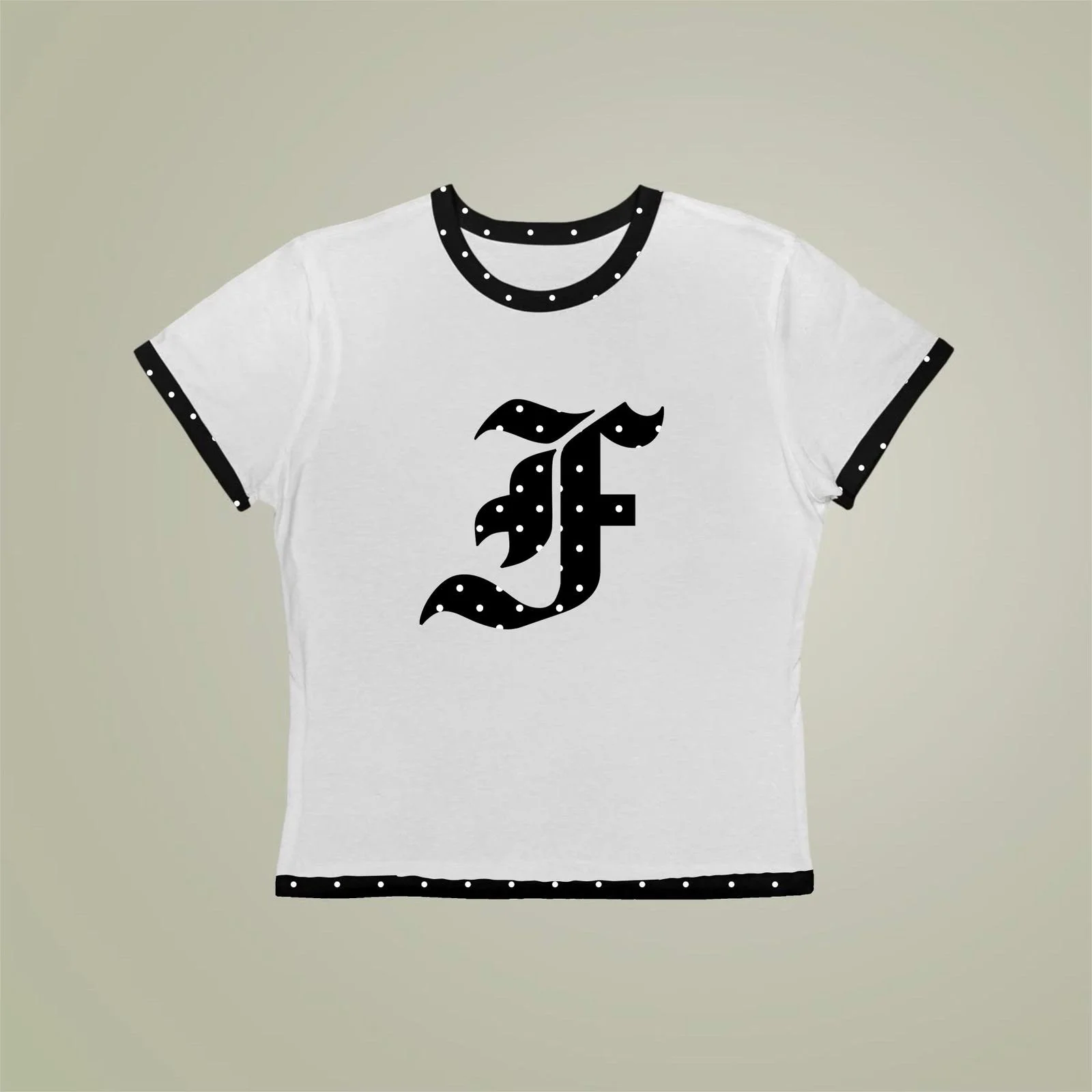 Ringer baby tee POLKADOT