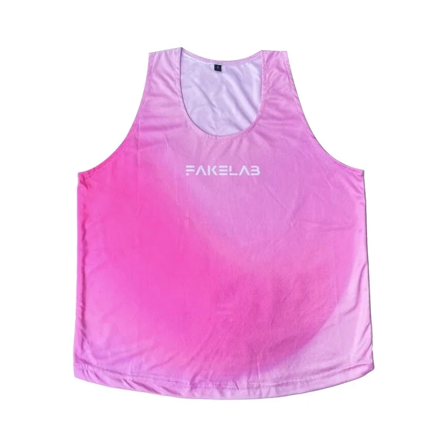 Singlet Jersey Pink Running 100gsm